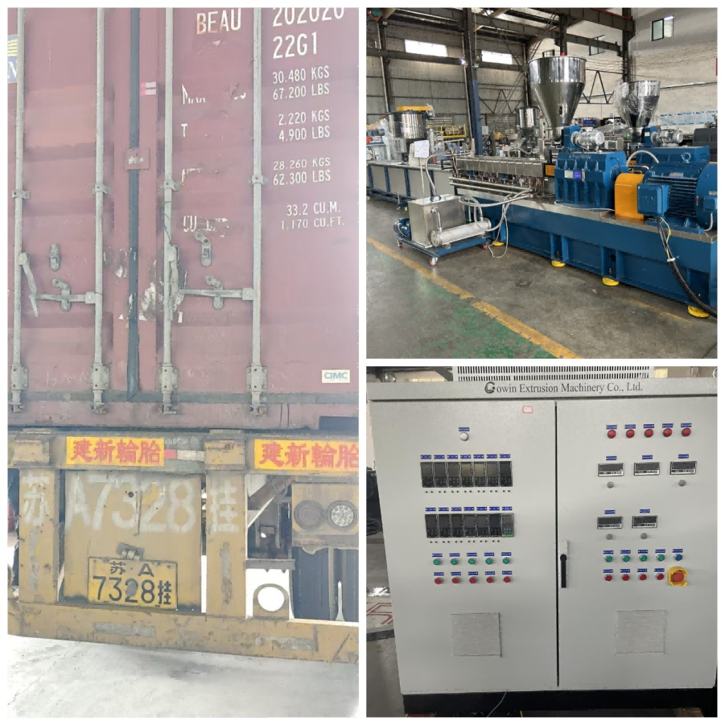 CHT40D Twin-Screw Extruder Water Cooling Strand Pelletizing Line shipped to Nhava Sheva