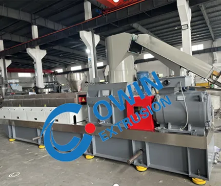 cht75d twin-screw extrusion line ready for shipment