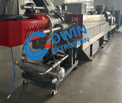 cht75d twin-screw extrusion line ready for shipment