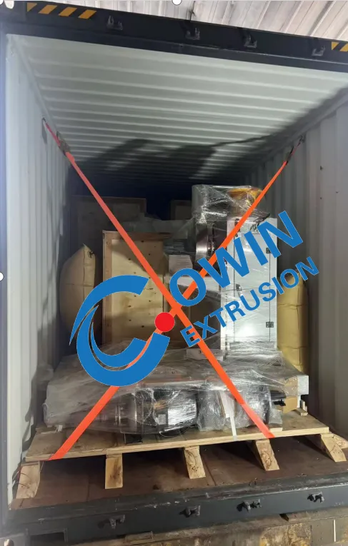cht75d twin-screw extrusion line ready for shipment